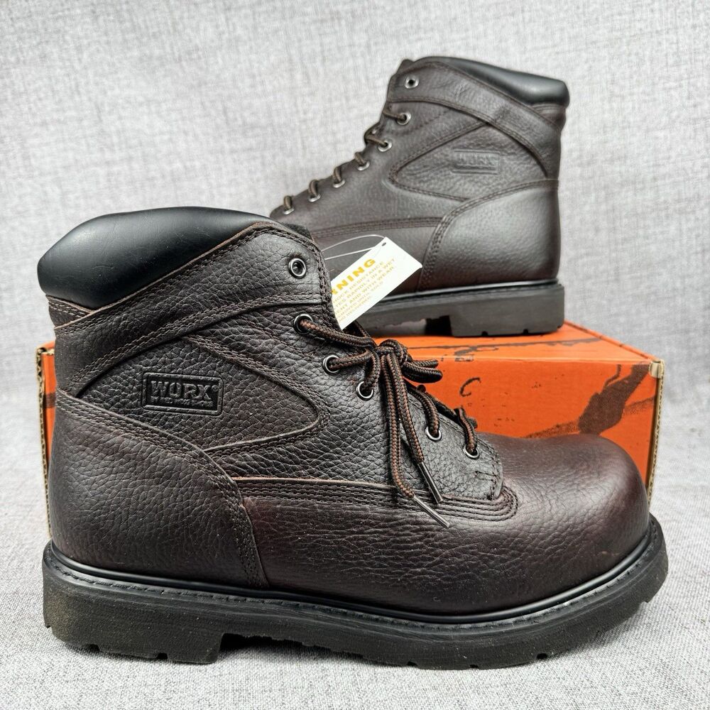 Red Wing Worx Boots Men's 13 M Steel Toe Leather Work